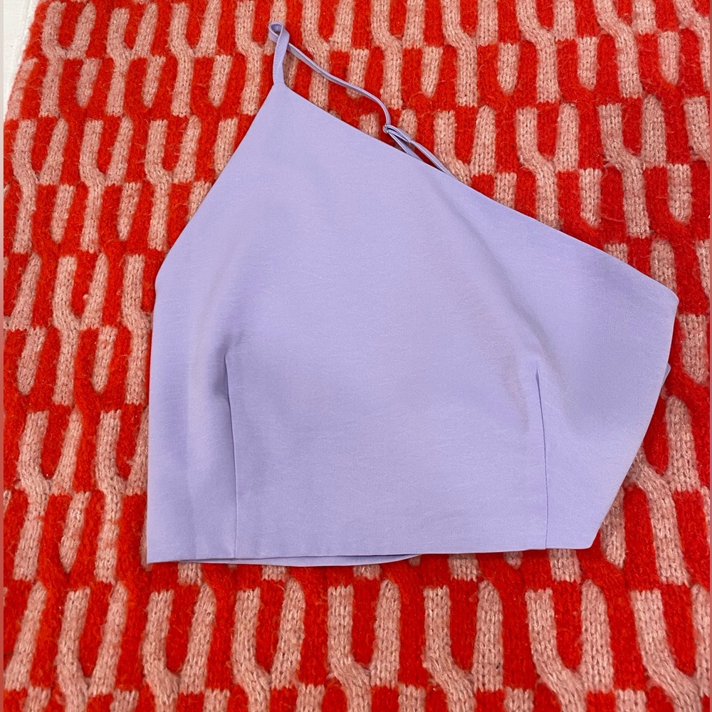 Nasty Gal Purple one shoulder tank top